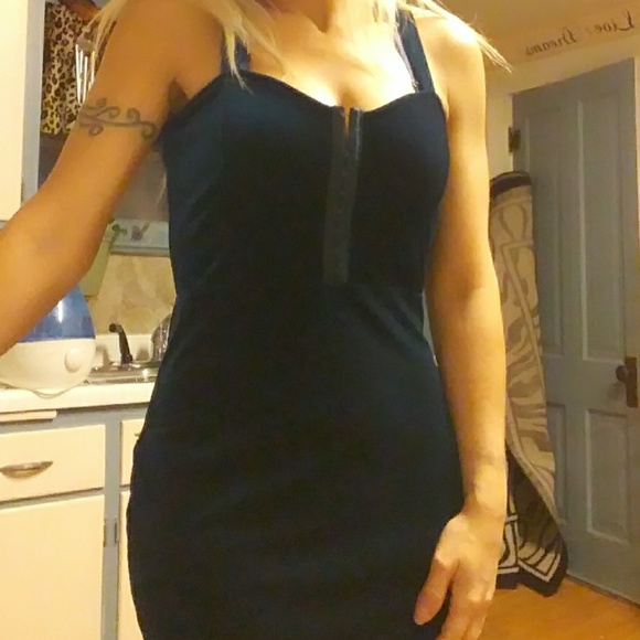 Divided Dresses & Skirts - Dark teal velvet mini dress